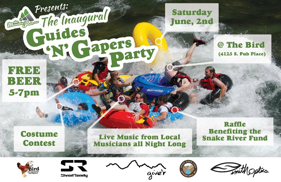 jackson hole gapers and guides party the bird river water sports