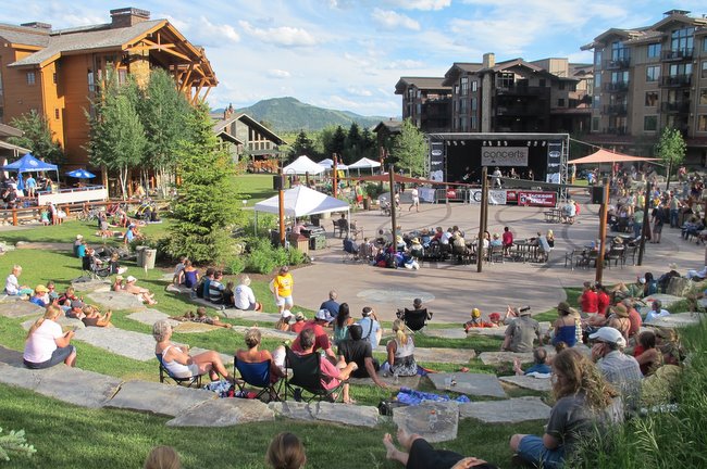 Jackson Hole Mountain Resort Teton Village The Mountain Pulse Concert in the Commons