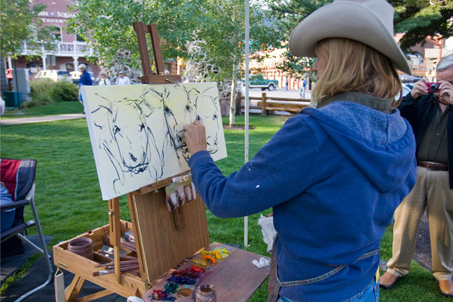 the mountain pulse jackson hole fall arts festival quick draw 2011