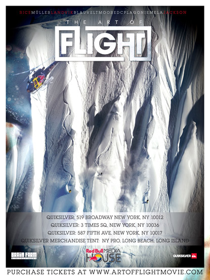 art_of_flight_poster, art of flight premiere, jackson hole wyoming, art of flight tickets, travis rice, red bull