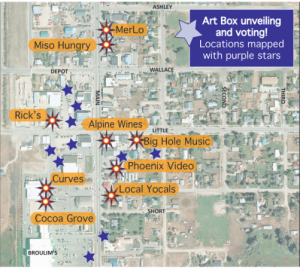 Driggs Art Walk Map Teton Valley Foundation The Mountain Pulse Jackson Hole Wyoming Idaho 