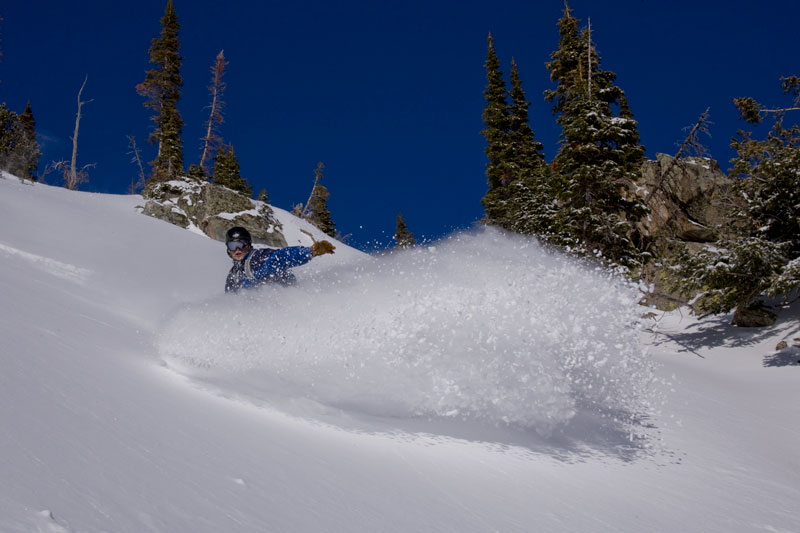 the mountain pulse, photo of the day, jackson hole, powder day, powder, snowboarding, arbor snowboards