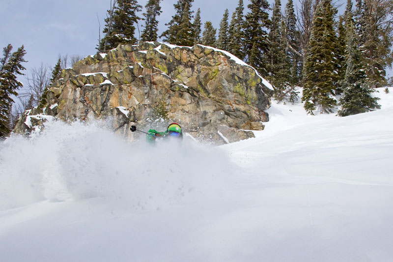 the mountain pulse, photo of the day, jackson hole, powder, skiing
