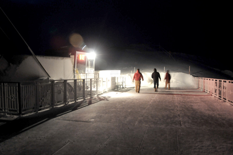 night_creature_05 jackson hole mountain resort tram operator night shift, night creature, ski patrol shack, corbets cabin