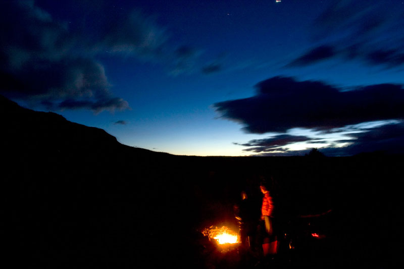 zion national park campfire utah spring break
