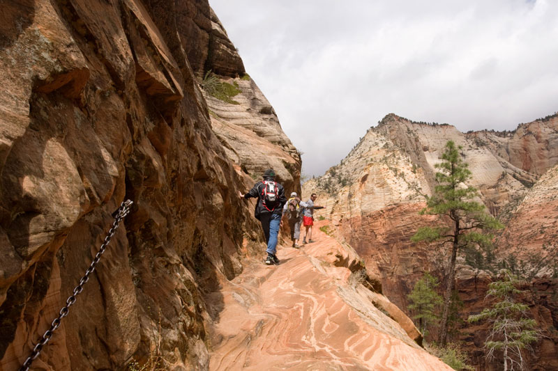 zion national park hiking trail spring break utah