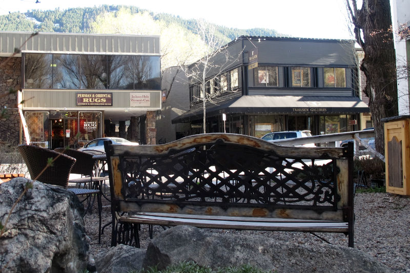 jackson hole coffee roasters bench snow king view