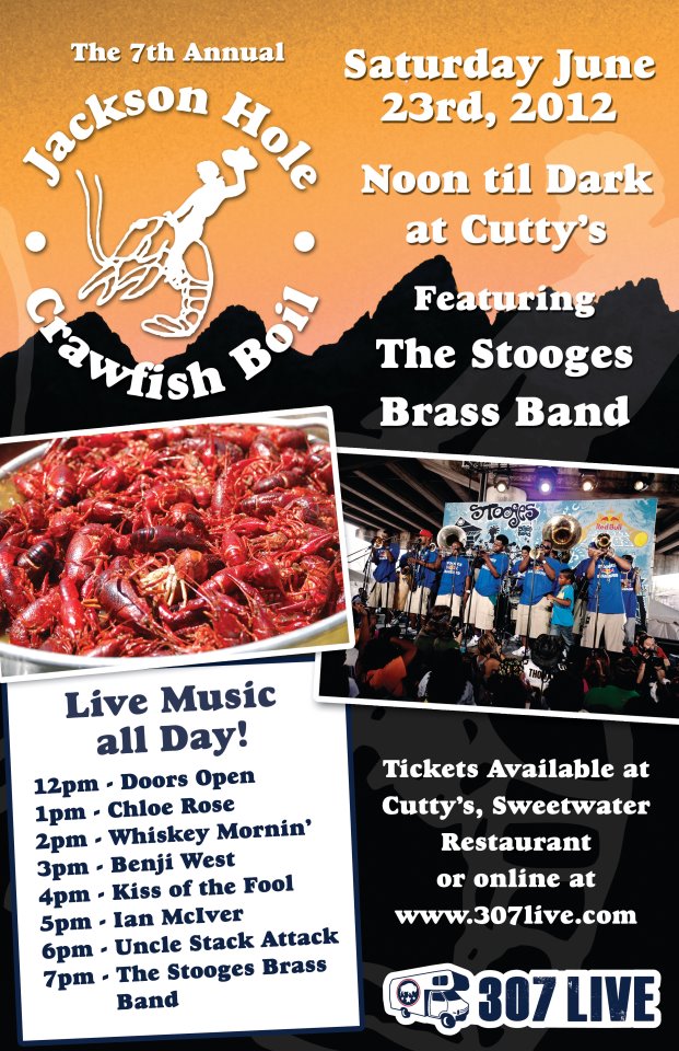 jackson hole crawfish boil the mountain pulse 307 live cutty's wyoming