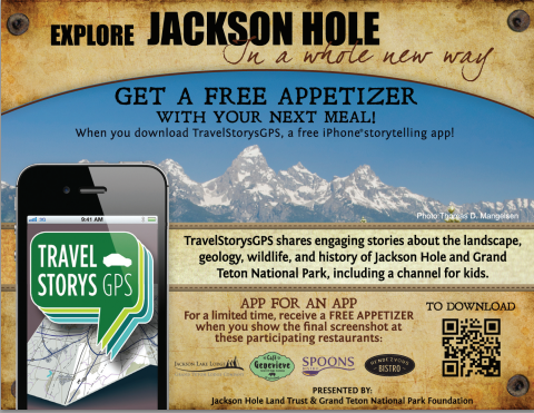 travel story gps app for an app promotion jackson hole grand teton national park the mountain pulse
