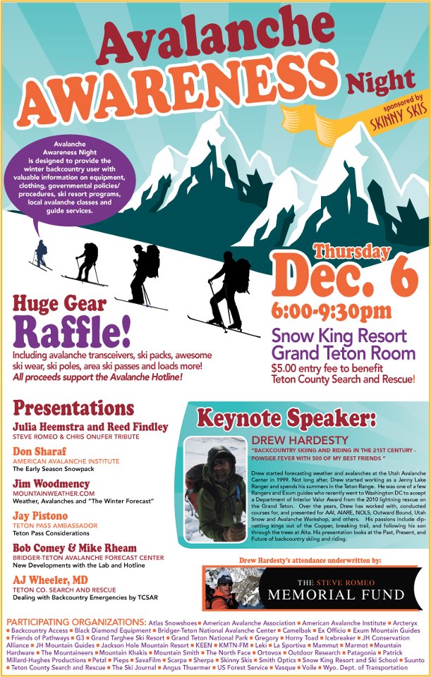 2012_avalanche_awareness_night skinny skis jackson hole snow king resort avalanche awareness