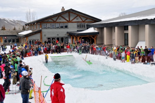 Photo of the Day – Pond Skimming at Snow King