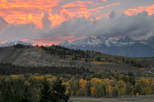 Photo of the Day – Fall Sunset from Gros Ventre