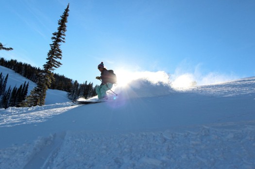 Photo of the Day – Bluebird Powder Skiing on Christmas Day